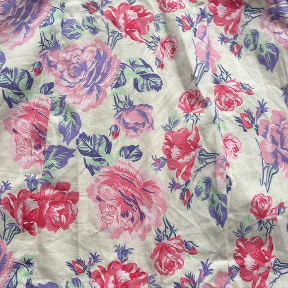 Zara | Light Pink and White Floral Mini Dress With Puff Sleeves Size Small - Picture 4 of 13